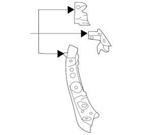 53029fl1019p Subaru Genuine Upper Tie Bar