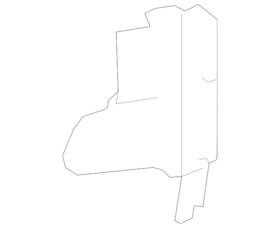 73233xc02a Subaru Genuine Air Guide