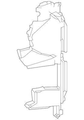 16595-f0550 Toyota Genuine Radiator Support Baffle
