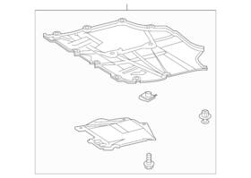 51410-02290 Toyota Genuine Radiator Support Splash Shield