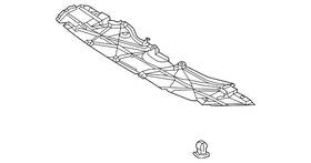 51441-48160 Toyota Genuine Radiator Support Splash Shield