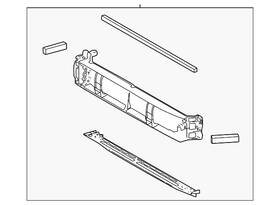 53180-08013 Toyota Genuine Radiator Shutter Assembly