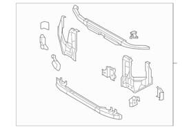 53201-04130 Toyota Genuine Radiator Support Panel