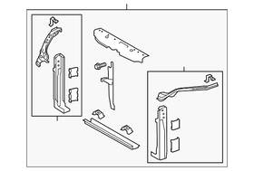 53201-08040 Toyota Genuine Radiator Support