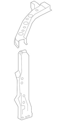 53202-06231 Toyota Genuine Outer Support