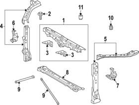 53202-06280 Toyota Genuine Outer Support