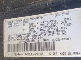 671.to1794 Toyota T100 1994 Coolant Reservoir 3600913