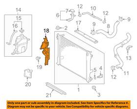 16593f0060 Toyota Oem 18-20 Camry Cooling Radiator Components-air Guide