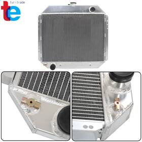 Tr66260 Turitrade Cc433 4 Row Aluminum Radiator 1966-79 For Ford F100 F150 F250 F350 Bronco Pickup