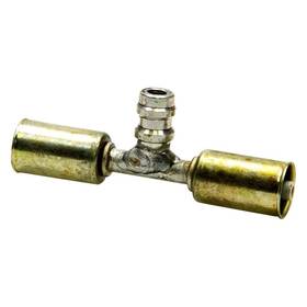 35825-vug Vintage Air - -6an In-line Beadlock O-ring Fitting With Service Port
