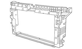2gj-805-588-d Volkswagen Genuine Radiator Support