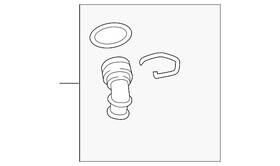 5c0-122-291-j Volkswagen Genuine Lower Hose Coupling