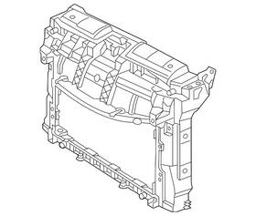 5c5-805-588-af Volkswagen Genuine Radiator Support