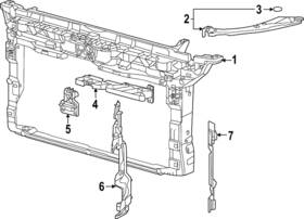 5h0-805-588-j Volkswagen Genuine Radiator Support