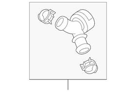 5q0-122-291-ab Volkswagen Genuine By-pass Hose Coupling