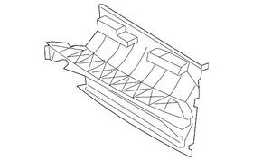 7p6-121-293-e Volkswagen Genuine Cooling Duct