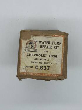 C-637 Wohlert Chevrolet 1936 Water Pump Repair Kit Part No. C 637 International Parts Corp