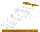 Xw4z8c291aa Ford Radiator Core Shield Splash Cover Panel