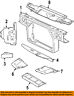 Yw7z8c291aa Ford Oem Radiator Core Shield Splash Cover Panel