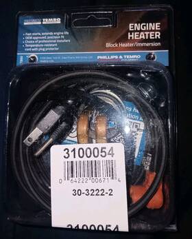 3100054 Zerostart Engine Block Heater - 600 Watt 1-5/8 Inch Chevy Ford Kia Buick Etc