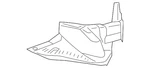 Genuine Lexus Radiator Support Air Duct 53209-53110. Fixed Price $265.97.