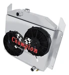 Ar Champion 3 Row Radiator, 10" Fans, Shroud For 1949 - 1952 Studebaker Pickup. Fixed Price $492.72.