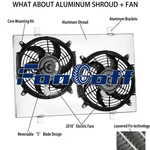 Aluminum Shroud Fan Fit 1982-1990 89 Chevrolet Corvette S10 Pickup 5.7L V8 CC829. Fixed Price $84.95.