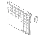 Genuine Volkswagen Shutter Assembly 1EA-122-135-H. Fixed Price $221.19.