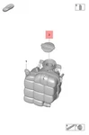Genuine Porsche Taycan Y1A Cap For Expansion Tank 9J1121321. Fixed Price $42.45.