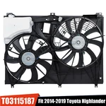 Ac Electric Radiator Cooling Dual Fan For 2014-2019 Toyota Highlander 163610P210. Fixed Price $65.99.