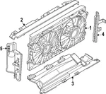 Genuine Nissan Radiator Support Baffle 21469-7JA0A. Fixed Price $101.98.