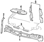 Genuine Ford Upper Deflector F78Z-19E525-AA. Fixed Price $10.77.
