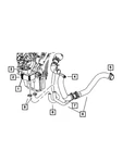 Genuine Mopar Radiator Outlet Hose 5039042AG. Fixed Price $121.68.
