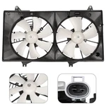 Radiator Dual Cooling Fan Assembly For Mazda 2003 2004 E674-59805 MA3115127. Fixed Price $76.99.