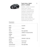 2019 Toyota Camry Hose Assembly Water By-pass Used Oem 16260-25021. Fixed Price $49.99.
