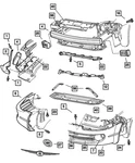 Genuine Mopar Radiator Shield Right 4805246AC. Fixed Price $11.33.
