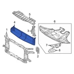 For Hyundai Tucson 22-25 Front Lower Radiator Support Air Deflector. Fixed Price $81.81.