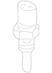 Genuine Mercedes-benz Oil Temp Sending Unit 005-153-23-28-64. Fixed Price $25.90.
