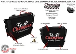 Dr Champion Row Black Finish Radiator For 1997 - 2004 Jeep Wrangler. Fixed Price $279.17.