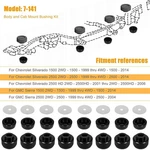 24PCS 7-141 Prothane Body Mount Kit New For Chevy Chevrolet Silverado 1500 Truck. Fixed Price $87.98.