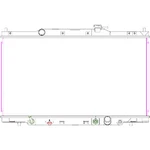 RAD13015 New Replacement Radiator Fits 2007-2011 Honda Element. Fixed Price $119.00.