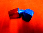 -12 An Earls 45 Degree Fitting, 804612, Reuseable Nascar. Fixed Price $25.00.