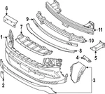 Genuine Nissan Radiator Support Splash Shield 62660-7LG0A. Fixed Price $115.88.
