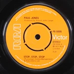 Paul Jones: Stop, Rca 7" Single 45 Rpm. Fixed Price $6.00.