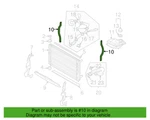 04-06 Audi S4 4.2L Radiator Air Seal Side 8E0-121-221-G. Fixed Price $24.99.