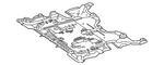 Genuine Mercedes-benz Radiator Support Splash Shield 206-520-32-00. Fixed Price $99.00.