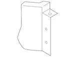Genuine Nissan Radiator Support Baffle B1558-1A41A. Fixed Price $240.26.