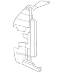 Genuine Nissan Radiator Support Baffle 21498-9ME0C. Fixed Price $165.38.