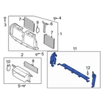 Ford F-150 2024-2025 RL3Z8327B Front Radiator Support Air Deflector. Fixed Price $172.65.