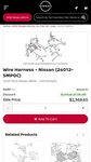 2023 - 2025 Nissan Ariya Engine Motor Wire Wiring Harness Oem 240125MP0C. Fixed Price $1600.00.